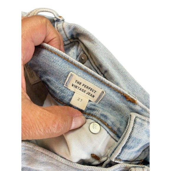 Madewell‎ The Perfect Vintage Jeans Womens Size 27 Blue Light Wash High-Rise - Picture 6 of 13